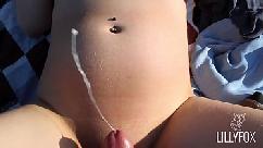 Pregnant teen rides best friend s cock outdoors